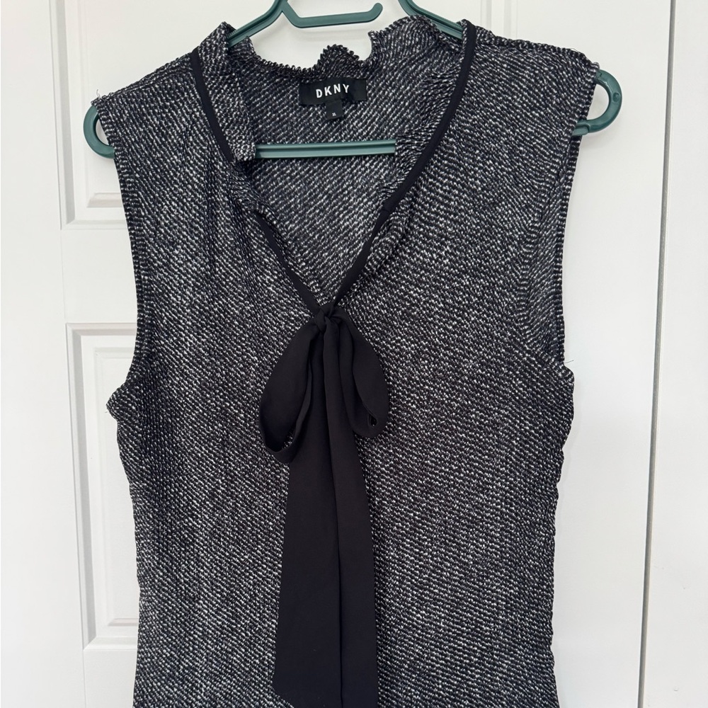 DKNY Black and White Camisole Top